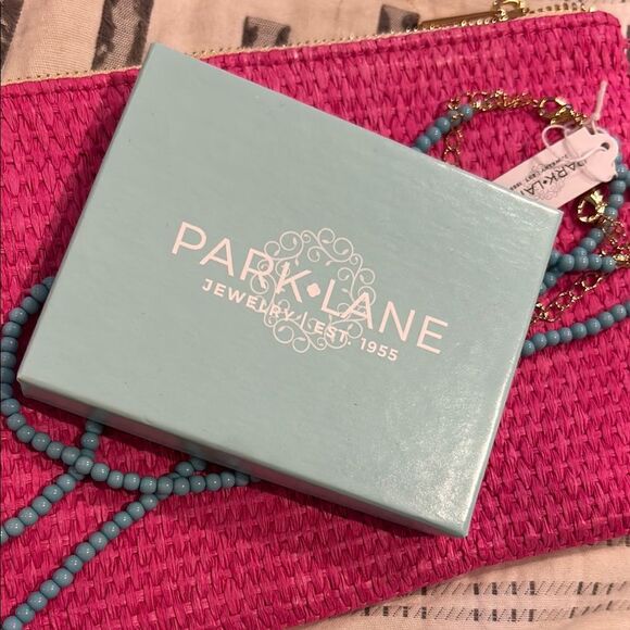 Park Lane Turquoise Necklace new cross beaded jewelry NWT beach blue pendant - Picture 5 of 5